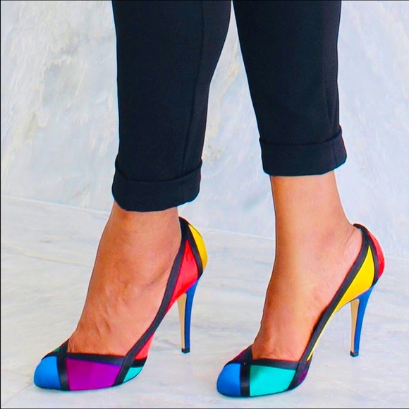 Charlotte Olympia multi colour pumps - Picture 1 of 6